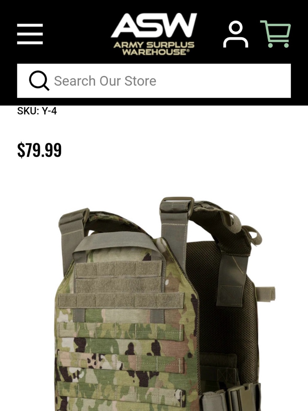 Condor Outdoor Sentry Plate Carrier - Scorpion OCP - Picture 2 of 8